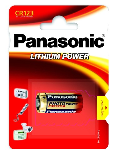 Bateria PANASONIC Litowa CR123A - 1 sztuka