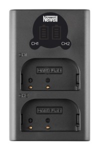 Ładowarka dwukanałowa Newell DL-USB-C do akumulatorów DMW-BLF19