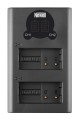 Ładowarka dwukanałowa Newell DL-USB-C do akumulatorów DMW-BLC12
