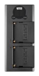 Ładowarka dwukanałowa Newell DL-USB-C do akumulatorów NP-F550 NP-F770 NP-F970