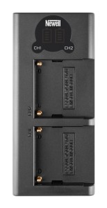Ładowarka dwukanałowa Newell DL-USB-C do akumulatorów NP-F550 NP-F770 NP-F970