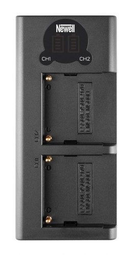 Ładowarka dwukanałowa Newell DL-USB-C do akumulatorów NP-F550 770 970