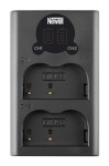 Ładowarka dwukanałowa Newell DL-USB-C do akumulatorów EN-EL3e