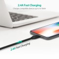 Kabel USB - USB-C RAVPower - 0,9 m, czarny