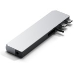 Satechi Pro Hub max - aluminiowy Hub z podwójnym USB-C do MacBook Silver