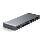 Satechi Type-C USB Passthrough Hub - aluminiowy Hub do urządzeń mobilnych USB-C Space Gray