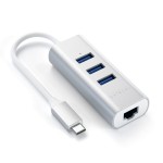Satechi Aluminium Hub 2w1 - Hub USB-C Silver