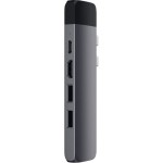 Satechi Type-C Pro Hub - aluminiowy Hub z podwójnym USB-C do MacBook  Space Gray