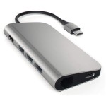 Satechi Type-C Multi-Port Adapter 4K Ethernet - aluminiowy adapter do urządzeń mobilnych USB-C Space Gray