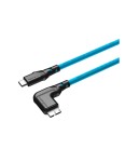 Kabel fotograficzny Mathorn MTC-231 2m 10Gbps USB C - MicroB 90° ArcticBlue