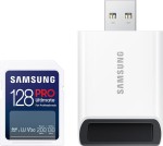 Karta pamięci Samsung SDXC PRO Ultimate 2023 128 GB V30 U3 UHS-I (200 MB/s) + czytnik