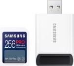 Karta pamięci Samsung SDXC PRO Ultimate 2023 256 GB GB V30 U3 UHS-I (200 MB/s) + czytnik