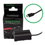 PATONA Adapter Dummy USB-C do Nikon Z5 Z6 Z7 D500 D800 D850 D7000 D7100 D7200 VFB12802
