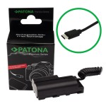 PATONA Adapter Dummy USB-C do Sony NP-FM50 NP-F550 NP-F750 NP-F960 NP-F970 NP-FM500
