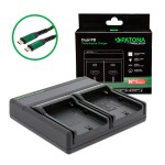 PATONA Premium Ładowarka Dual PD do akumulatorów Sony NP-F z USB-C