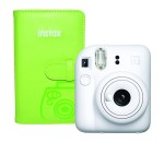 Aparat natychmiastowy Fujifilm Instax Mini 12 Clay White + Zielony album  