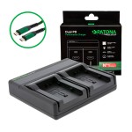 PATONA Premium Ładowarka Dual PD do akumulatorów Canon BP-808 BP-809 BP-819 z USB-C