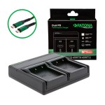 PATONA Premium Ładowarka Dual PD do akumulatorów Fuji NP-W126 z USB-C
