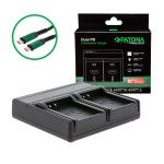 PATONA Premium Ładowarka Dual PD do akumulatorów Olympus BLN-1 z USB-C