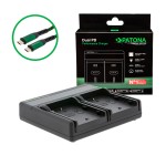 PATONA Premium Ładowarka Dual PD do akumulatorów Panasonic DMW-BLF19 z USB-C