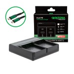 PATONA Premium Ładowarka Dual PD do akumulatorów Olympus BLH-1 z USB-C