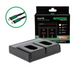 PATONA Premium Ładowarka Dual PD do akumulatorów Panasonic DMW-BLK22 z USB-C do Panasonic Lumix S5II/ S5IIX