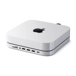 Satechi Type-C Aluminum Stand & Hub for Mac mini + SSD NVMe Enclosure Silver