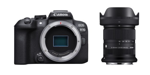 Aparat Canon EOS R10 + obiektyw Sigma 18-50mm F2.8 DC DN