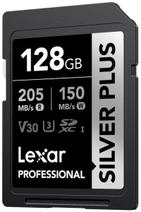 Karta pamięci Lexar SDXC Professional SILVER Plus 1066x UHS-I/U3/A2/4K R205/W150 (V30) 128GB