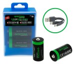 PATONA Premium 2x Akumulatory LR14 Baby C z USB-C i kablem USB-C 2 do 1