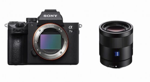 Zestaw Sony A7 III body - ILCE7M3B + Obiektyw Sony Zeiss Sonnar T* FE 55 mm f/1.8 ZA Zeiss - SEL55F18Z