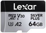 Karta pamięci Lexar microSDXC Silver Plus 1066x UHS-I/U3/A2/4K R205/W100 (V30) 64GB