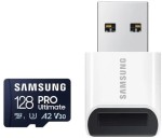 Karta pamięci Samsung PRO Ultimate 2023 microSDXC 128GB + Czytnik