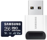 Karta pamięci Samsung PRO Ultimate 2023 microSDXC 256GB + Czytnik
