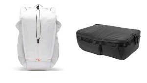 Zestaw Plecak Outdoor Peak Design Backpack 45L Biały + Wkład Travel Line Peak Design Camera Cube v2 Large