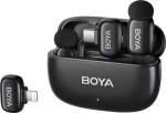 Boya Mini-12 Ultracompact 2.4GHz Wireless Microphone System with lightning+USB-C (Black)