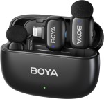 Boya Mini-15 Ultracompact 2.4GHz Wireless Microphone System with Lightning plug (Black)