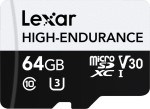 Karta pamięci Lexar microSDXC High-Endurance UHS-I/U3/10 R100/W35 (V30) 64GB