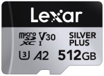 Karta pamięci Lexar microSDXC Silver Plus 1066x UHS-I/U3/A2/4K R205/W150 (V30) 512GB