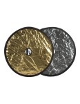 GlareOne Blenda 2w1 srebrno złota, 60cm, z otworem