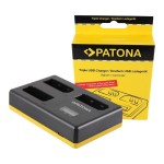 PATONA Ładowarka potrójna USB do Nikon EN-EL14 1D3100 D3200 D5100 D5200 P7000 P7700 P7800