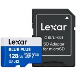 Karta pamięci Lexar microSDHC Blue Plus UHS-I z adapterem SD C10/A2/U3 (V30) 128GB
