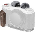 SmallRig 5261 Płytka montażowa w kształcie litery L z drewnianym uchwytem do FUJIFILM X-M5 srebrny