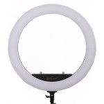 Lampa LED Ring PRO STUFF PLR 25 (64cm) ze statywem – wersja czarna