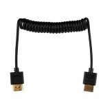 Przewód HDMI - HDMI 50cm spiralny
