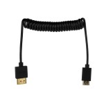 Przewód HDMI - mini HDMI 50cm spiralny