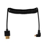 Przewód kątowy HDMI - micro HDMI [prawy] 50cm spiralny