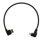 Przewód kątowy HDMI [lewy] - micro HDMI [prawy] 30cm