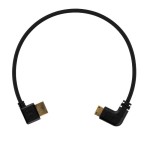 Przewód kątowy HDMI [lewy] - mini HDMI [prawy] 30cm