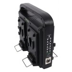 PATONA Premium Kompaktowa 4-kanałowa ładowarka do akumulatorów Sony Red DSLR V-Mount z funkcją zasilania oraz z kablem XLR
